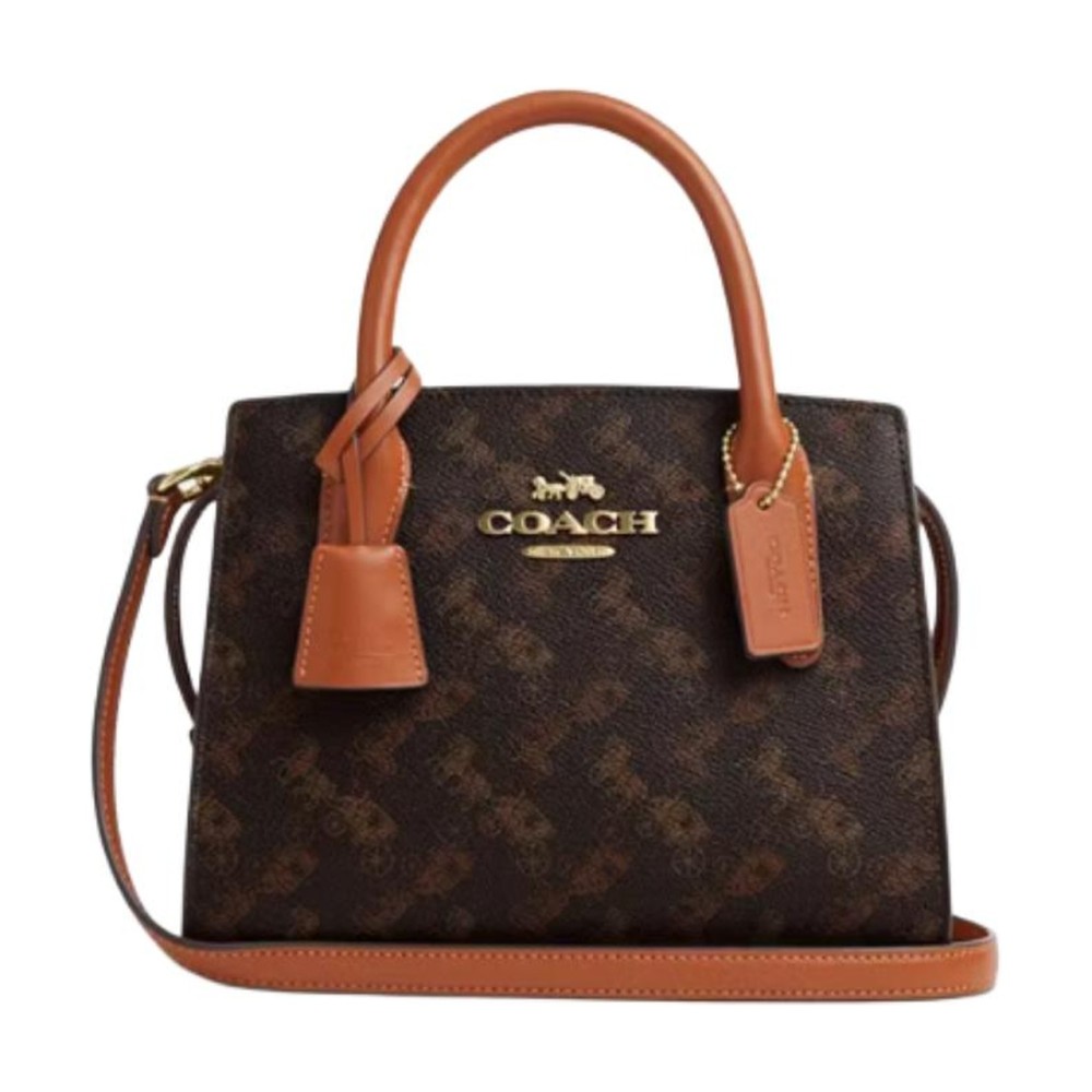 Andrea Carryall Artificial Leather Crossbody Handbags Small Size Women S Truffle Color