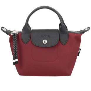 Le Pliage Energy Polyamide Canvas Dumpling Bag Handbag Mini Women S Burgundy