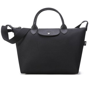 Le Pliage Energy Recycled Canvas Handbag Medium Women S Black