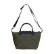 Le Pliage Energy Recycled Polyamide With Canvas Shoulder Bag Handbag Medium Women S Khaki