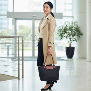 Le Pliage Original M Tote bag Black