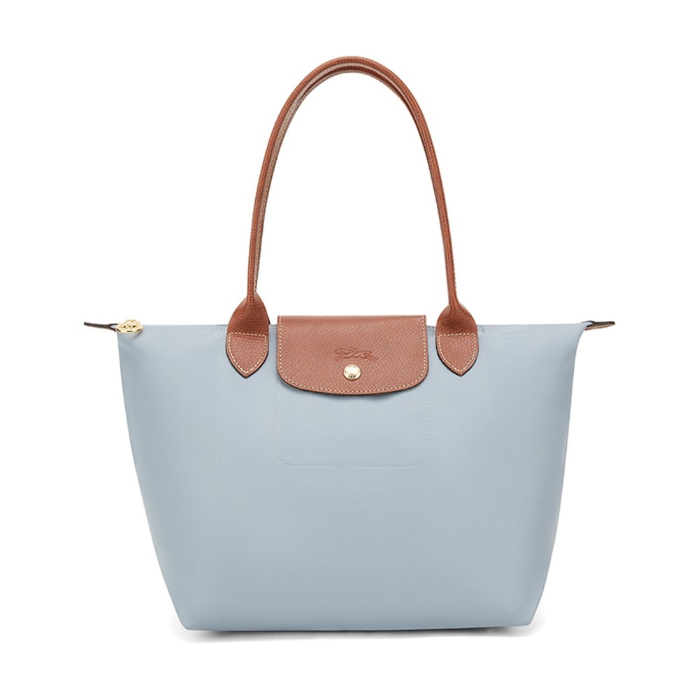 Le Pliage Recycled Canvas Tote Bag Shopping Bag Handbag Medium Women S Steel