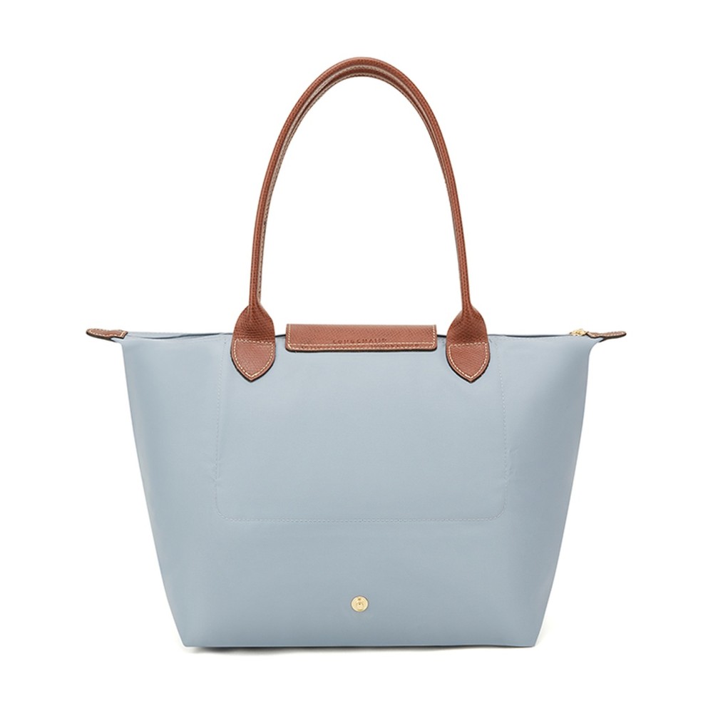 Le Pliage Recycled Canvas Tote Bag Shopping Bag Handbag Medium Women S Steel