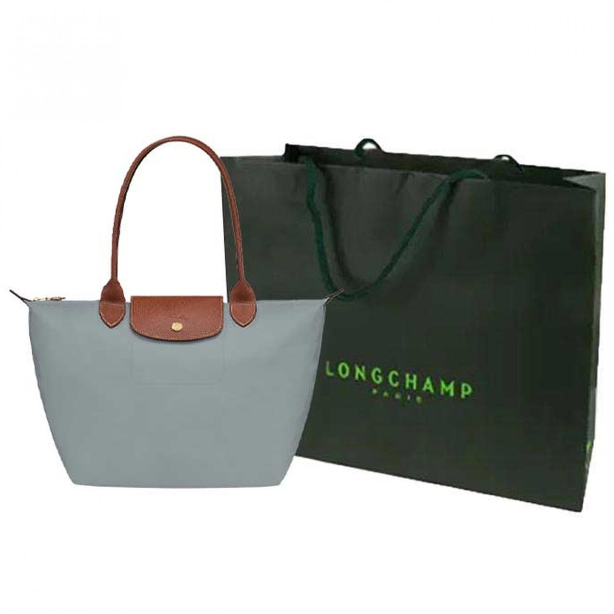 Le Pliage Original Medium Tote Bag Steel