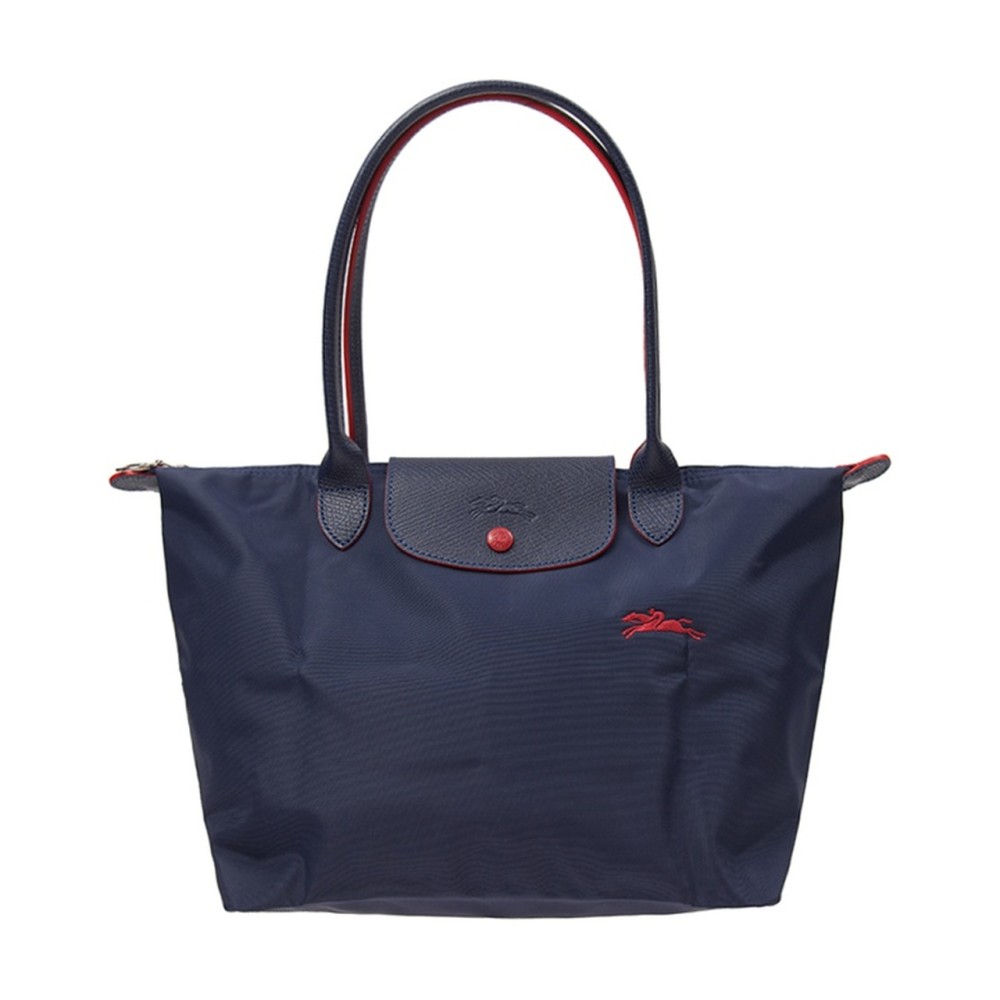 Le Pliage Club Fabric Tote Bag Shopping Bag Dumpling Bag Handbag Shoulder Bag Medium Size Women S Navy