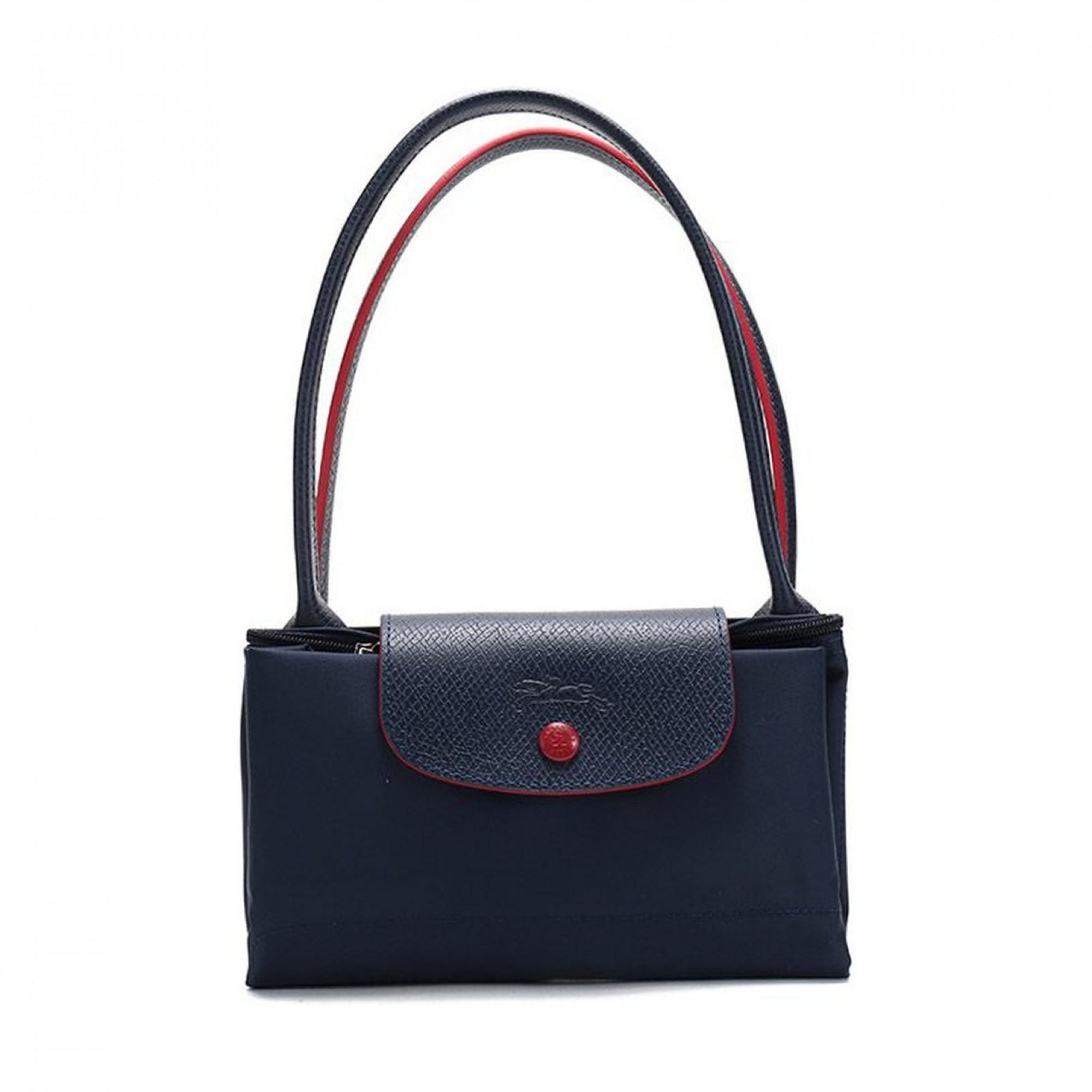 Le Pliage Club Navy Red Nylon