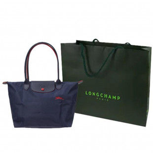 Le Pliage Club Navy Red Nylon