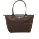Le Pliage Green Nylon Tote Bag Shopping Bag Handbag Medium Women S Mocha