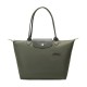 Le Pliage Green Eco Friendly Canvas Dumpling Bag One Shoulder Handbag Medium Size Women S Forest Green
