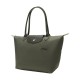 Le Pliage Green Eco Friendly Canvas Dumpling Bag One Shoulder Handbag Medium Size Women S Forest Green