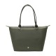 Le Pliage Green Eco Friendly Canvas Dumpling Bag One Shoulder Handbag Medium Size Women S Forest Green