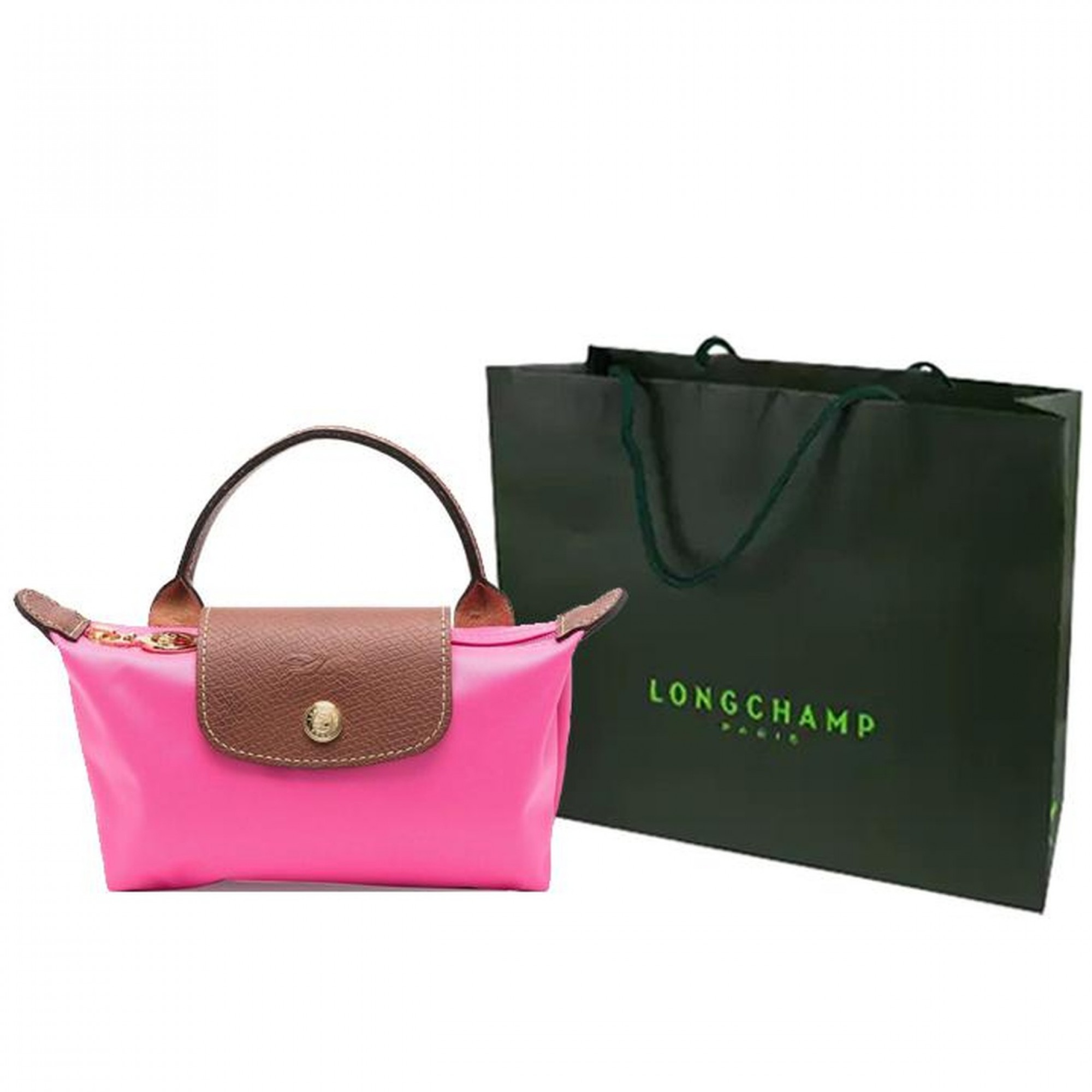Le Pliage Original Pouch Candy Pink