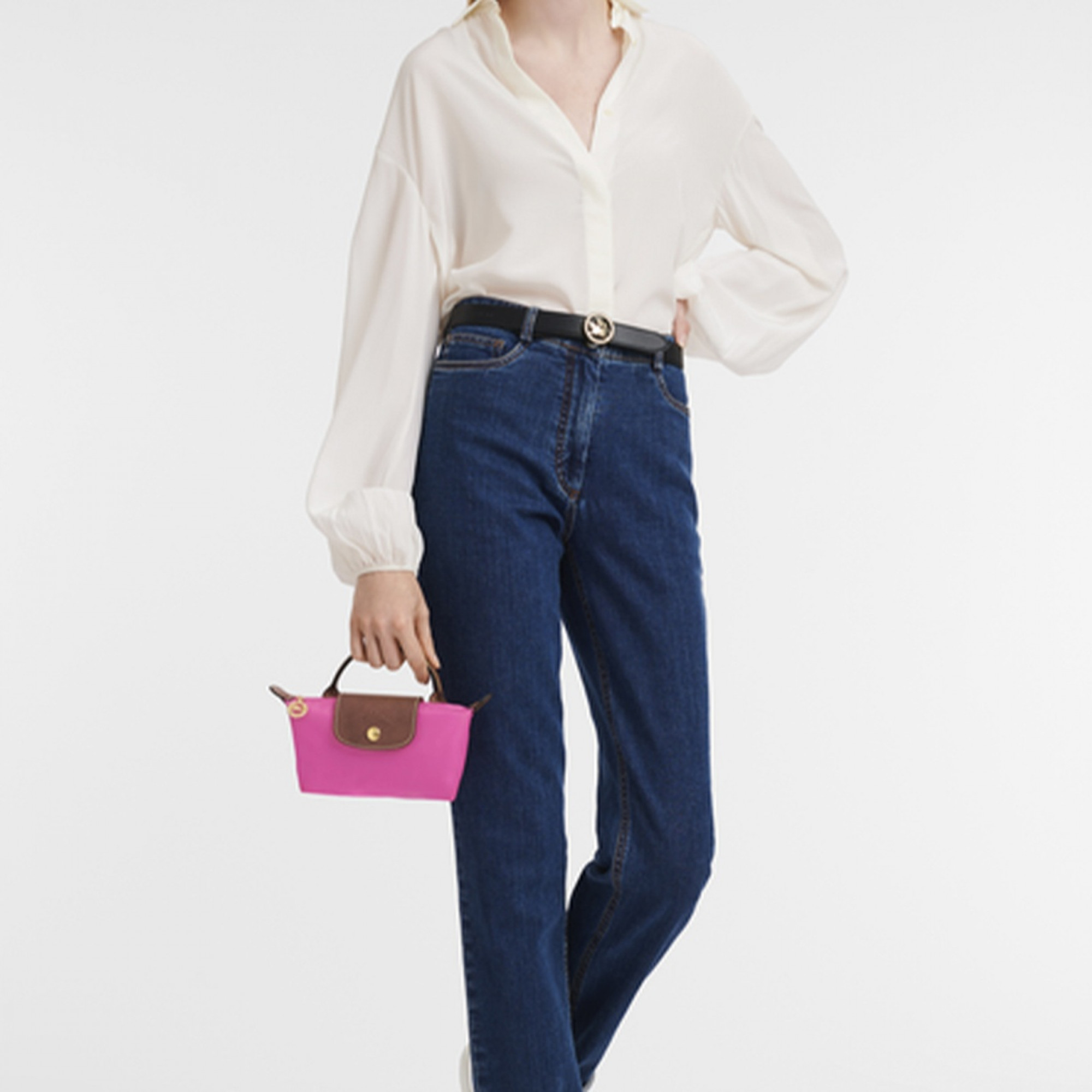 Le Pliage Original Pouch Candy Pink