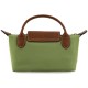 Le Pliage Cow Leather Trim Dumpling Bag Handbags Regular Women S Wild Grass Green