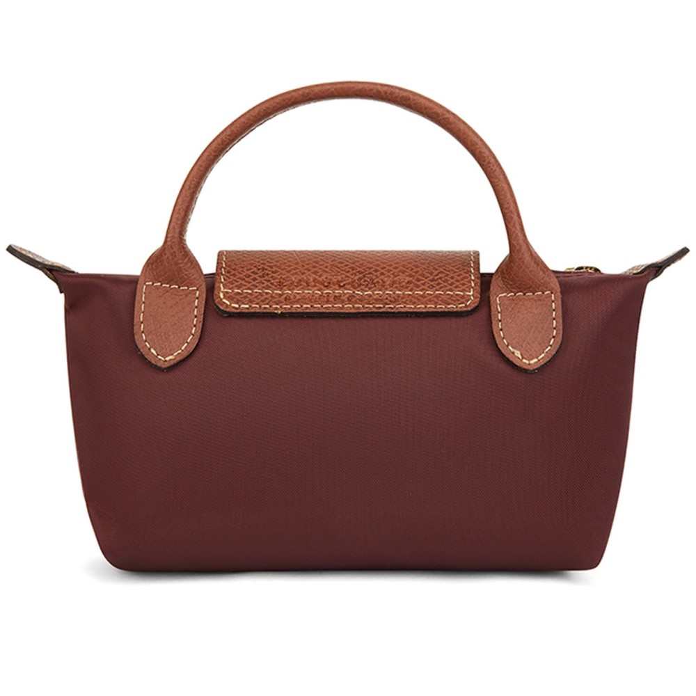 Le Pliage Polyamide Handbag Women S Burgundy Color