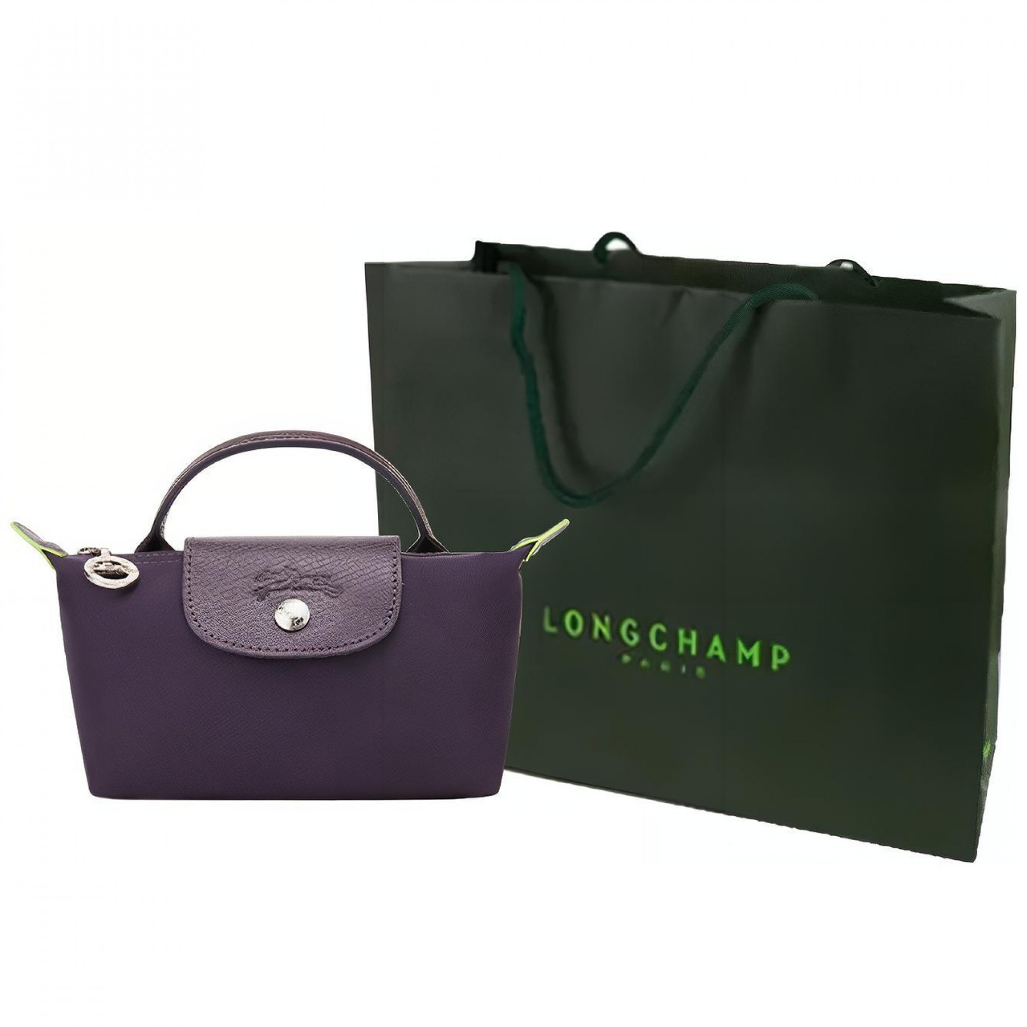Recycled Polyamide Canvas Handbag Regular Women S Purple