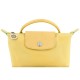 Le Pliage Green Cow Leather Trim Dumpling Bag Handbag Women S Wheat Yellow