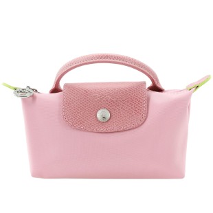 Le Pliage Green Cow Leather Trim Dumpling Bag Handbags Regular Women S Petal Pink