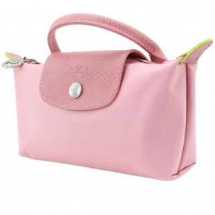 Le Pliage Green Pouch with Handle Petal Pink