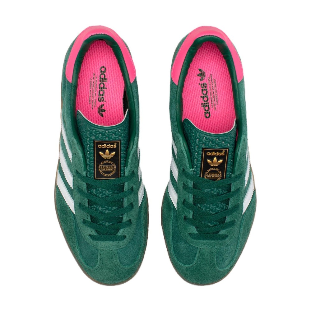 Gazelle Indoor Collegiate Green Lucid Pink Women