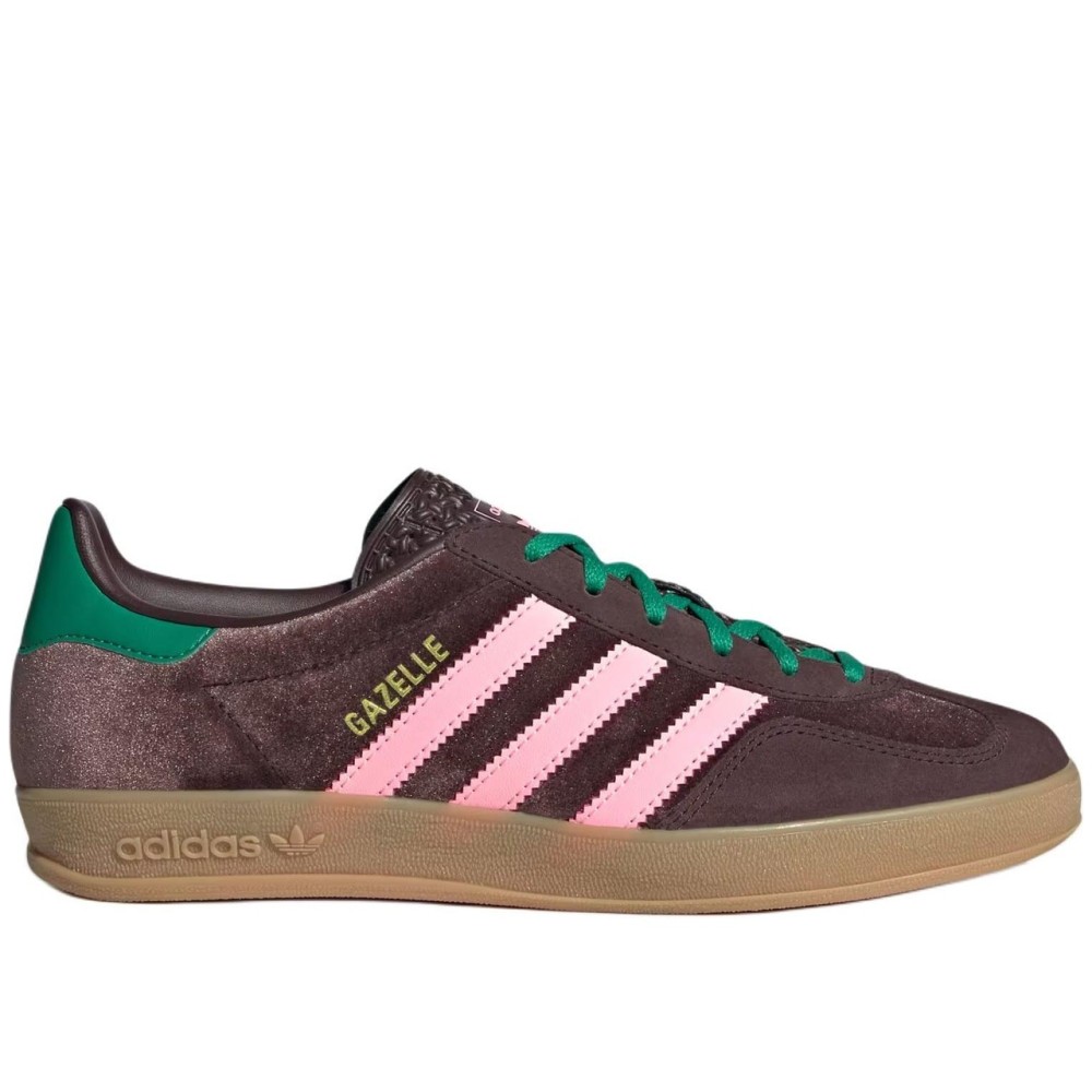 Gazelle Indoor Dark Brown Pink Green Velvet Women