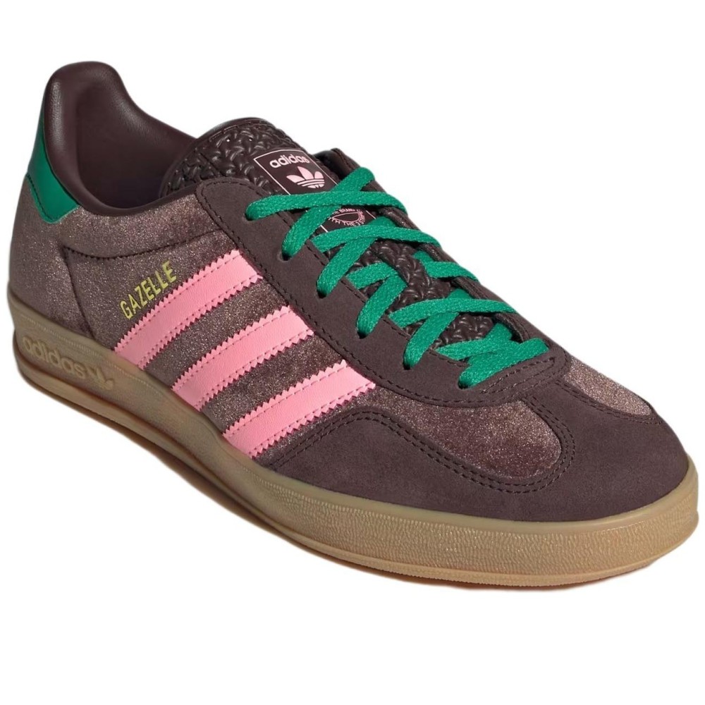 Gazelle Indoor Dark Brown Pink Green Velvet Women