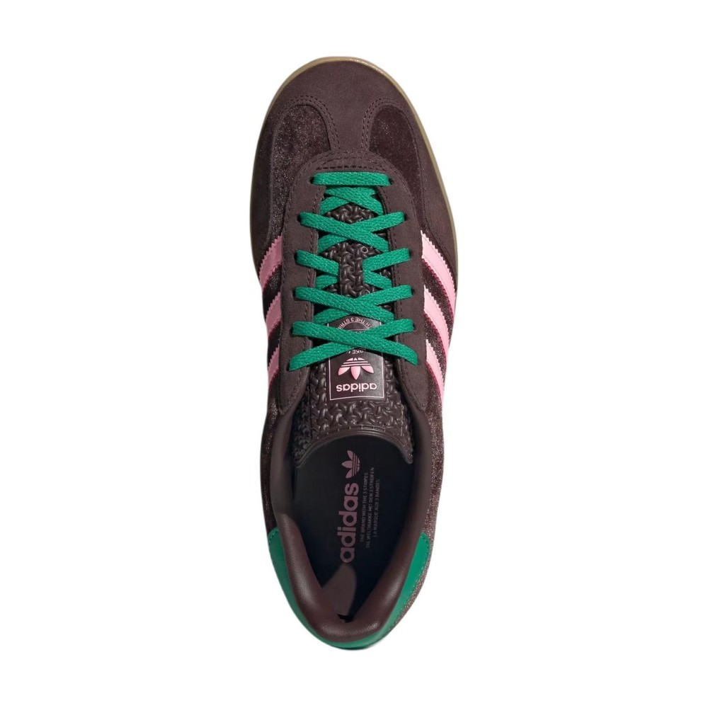 Gazelle Indoor Dark Brown Pink Green Velvet Women