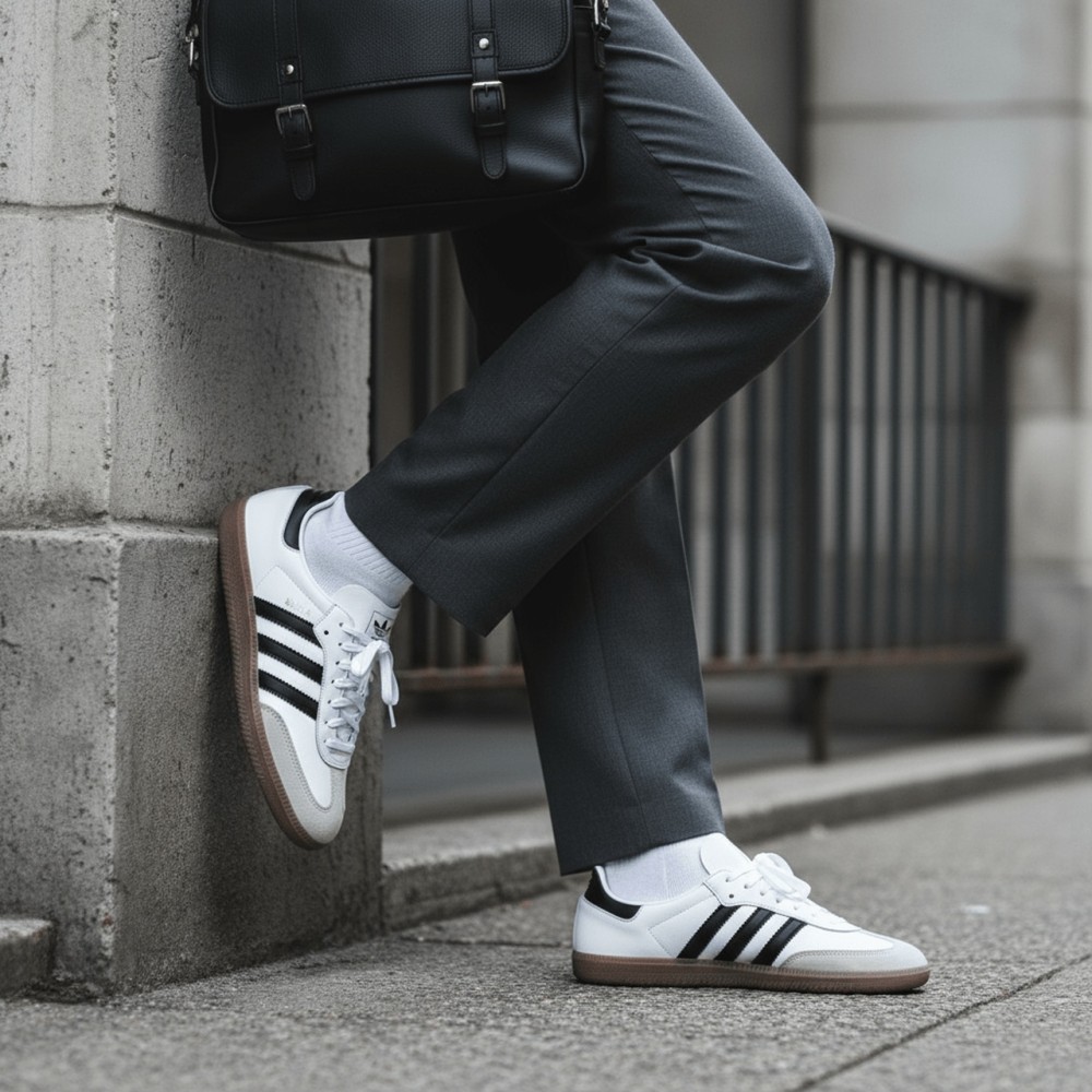 Samba Decon White Black Gum
