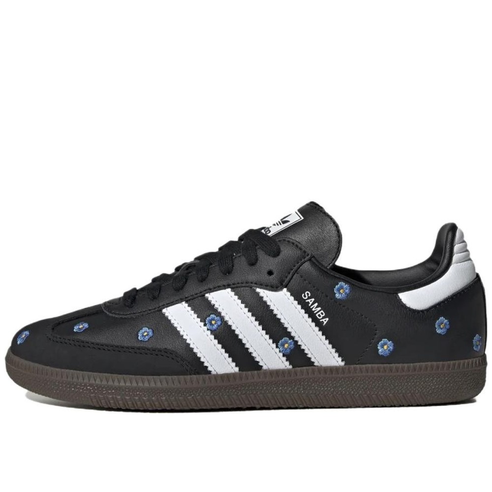 Women Samba Og Black Floral Embroidery Women