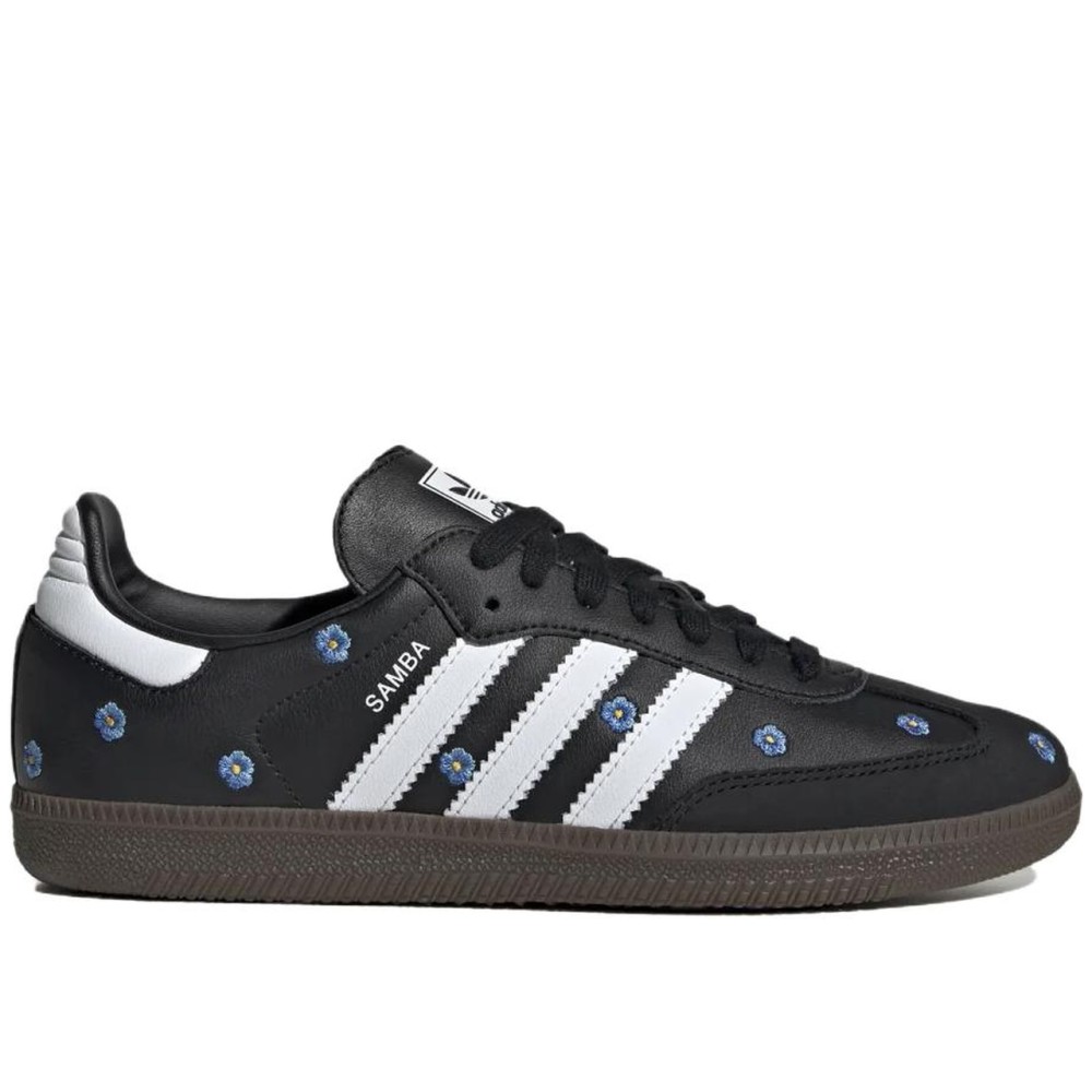 Women Samba Og Black Floral Embroidery Women