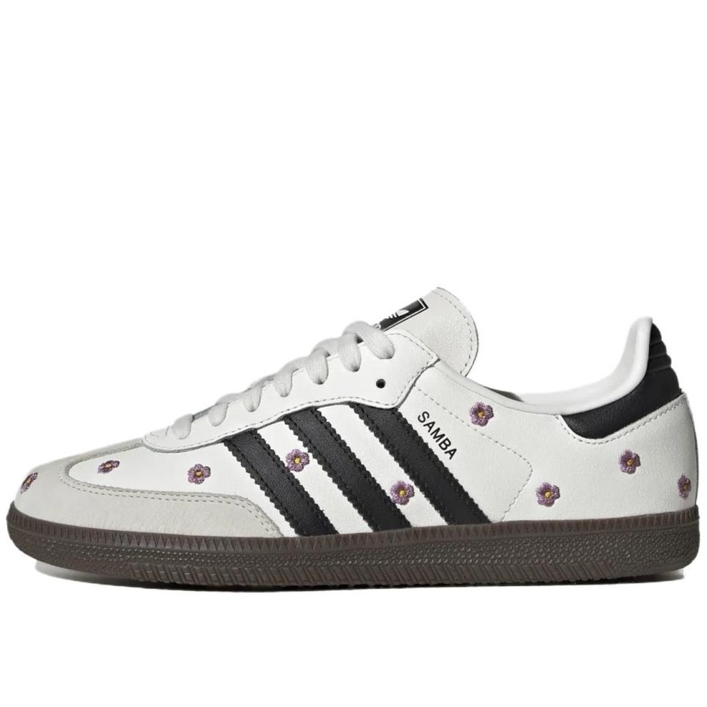 Women Samba Og White Floral Embroidery Women