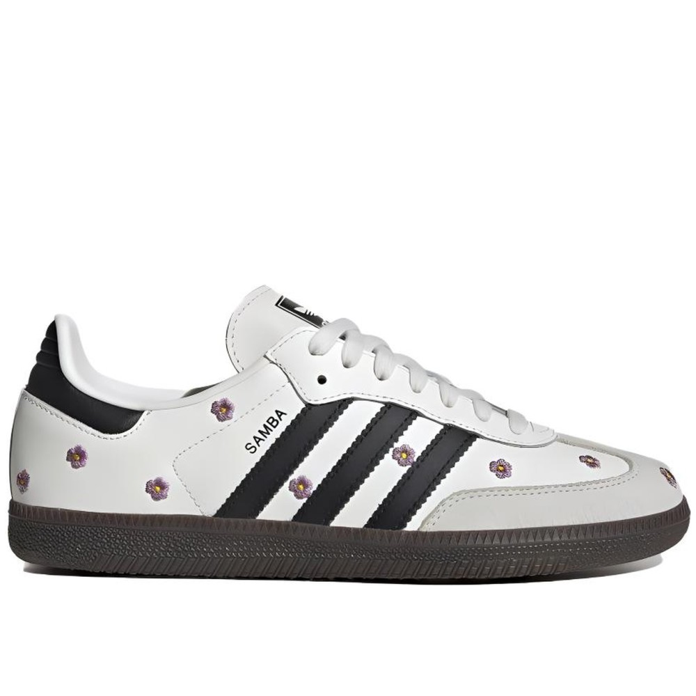 Women Samba Og White Floral Embroidery Women