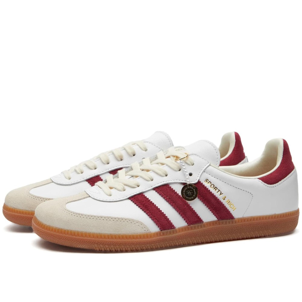 Sporty Rich X Adidas Samba Og White Core Burgundy