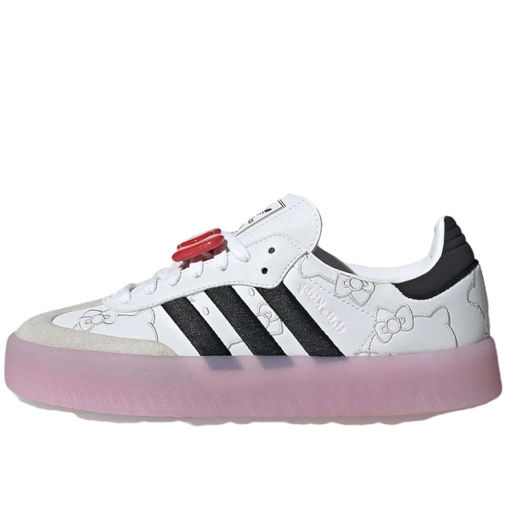 Hello Kitty X Adidas Women Sambae White Black Clear Pink Women