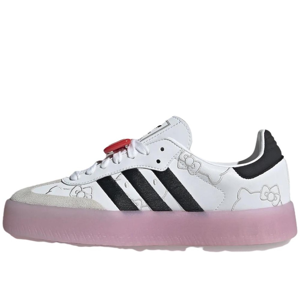 Hello Kitty X Adidas Women Sambae White Black Clear Pink Women
