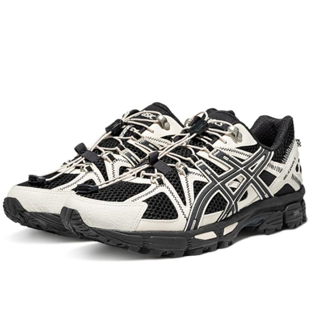 Gel Kahana 8 Fl Low Top Casual Trail Running City Commute Running Shoes Men S Black White