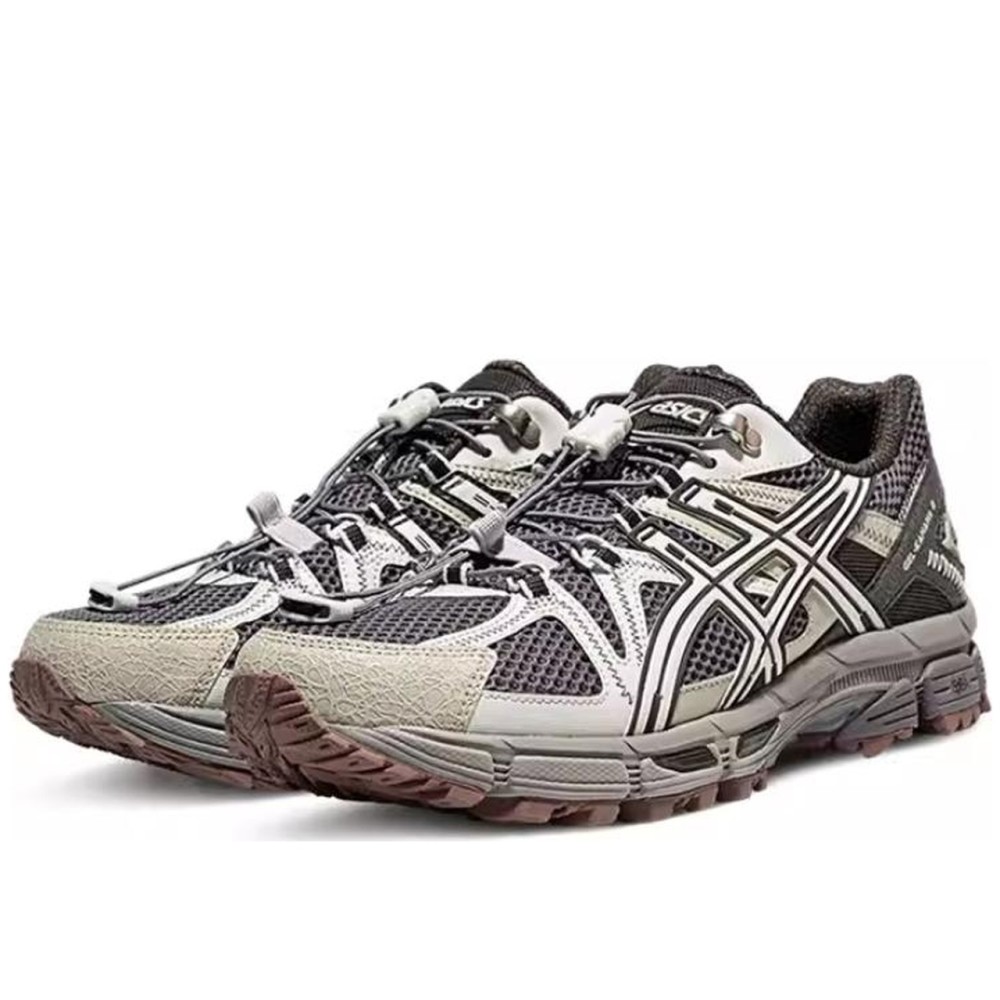 Gel Kahana 8 Fl Low Top Casual Trail Running City Commute Running Shoes Men S Charcoal Black