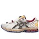 Gel Kahana 8 Fl Abrasion Resistant Breathable Coverage Low Top Casual Trail Running Shoes Men S White Black Red