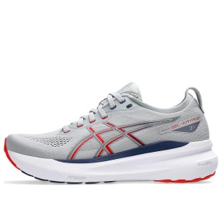 Gel Kayano 31 Piedmont Grey Fiery Red