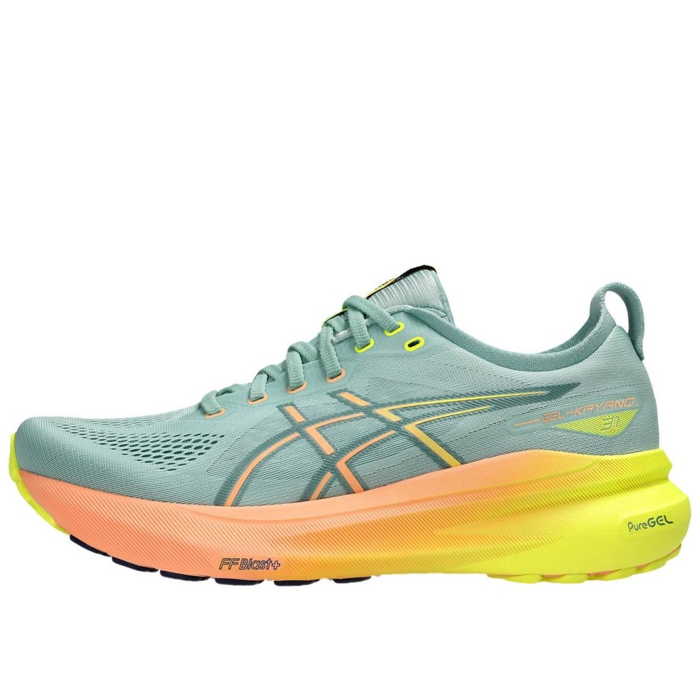 Gel Kayano 31 Paris Light Celadon Safety Yellow