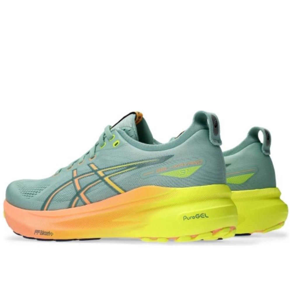 Gel Kayano 31 Paris Light Celadon Safety Yellow