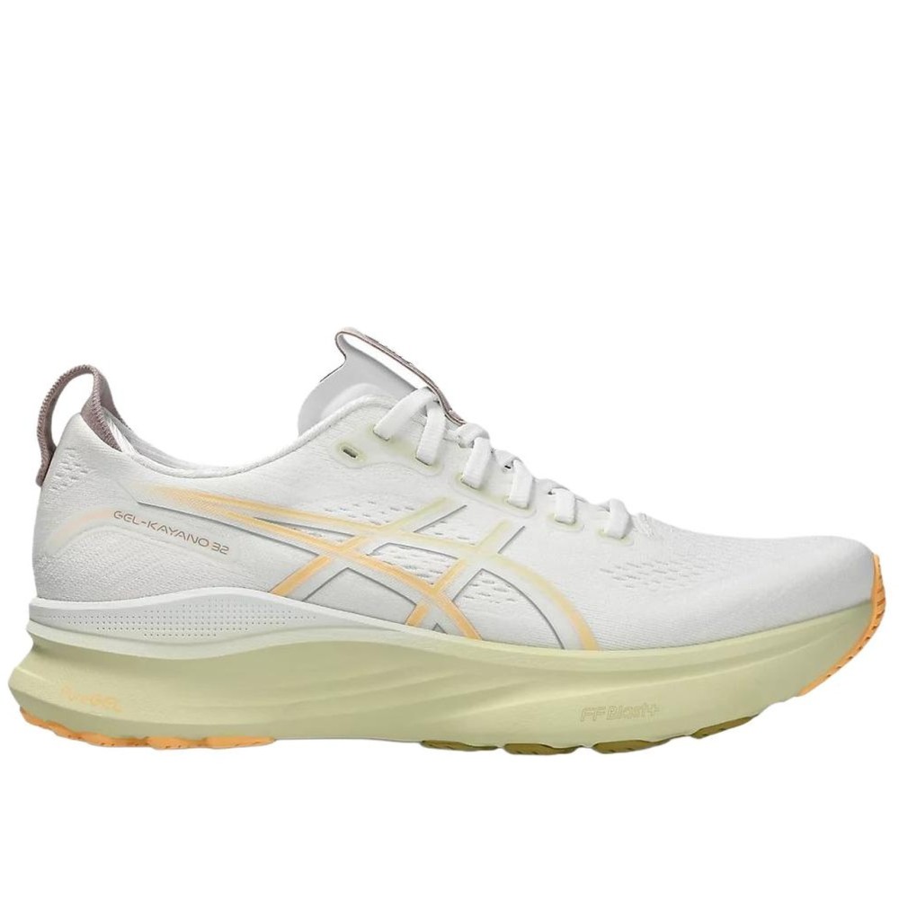 Gel Kayano 32 Abrasion Resistant Low Top Ff Blast Hybrid Asicsgrip Running Shoes Men S White Orange Wide Fit