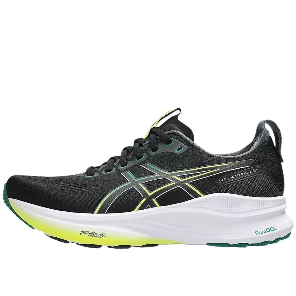 Gel Kayano 32 Black Jasper Green