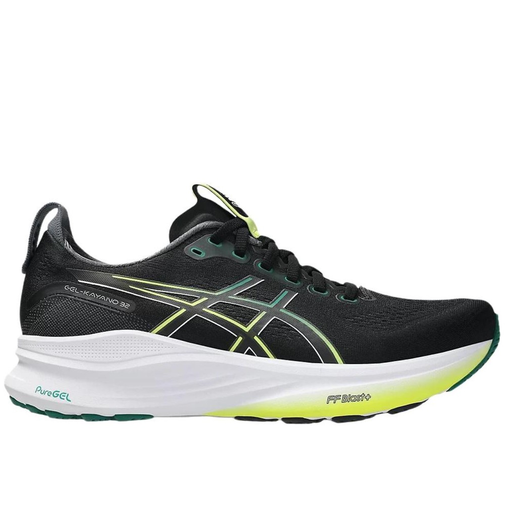 Gel Kayano 32 Black Jasper Green