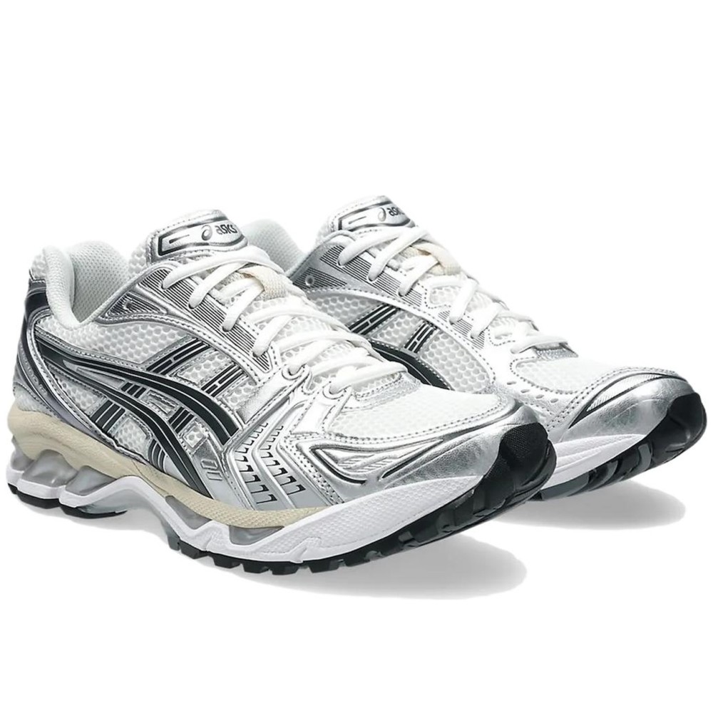 Gel Kayano 14 Low Top Gel Cushioning Gel Casual Running Shoes Unisex Silver White