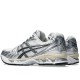 Gel Kayano 14 Low Top Gel Cushioning Gel Casual Running Shoes Unisex Silver White