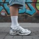 Gel Kayano 14 Low Top Gel Cushioning Gel Casual Running Shoes Unisex Silver White