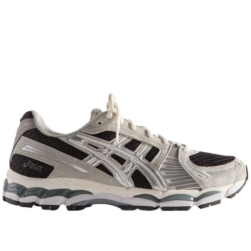 Kith X Asics Gel Kayano 12 1 Abrasion Resistant Low Top Casual Running Shoes Unisex Gray Black
