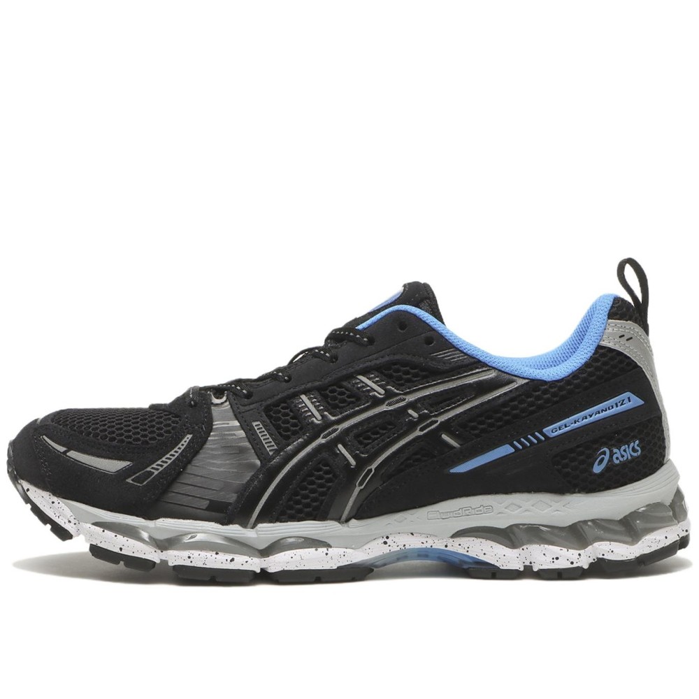 X Liberaiders Gel Kayano 12 1 Running Shoes Black Blue Lace Up Platform Reflective Round Tip 1203a985 002