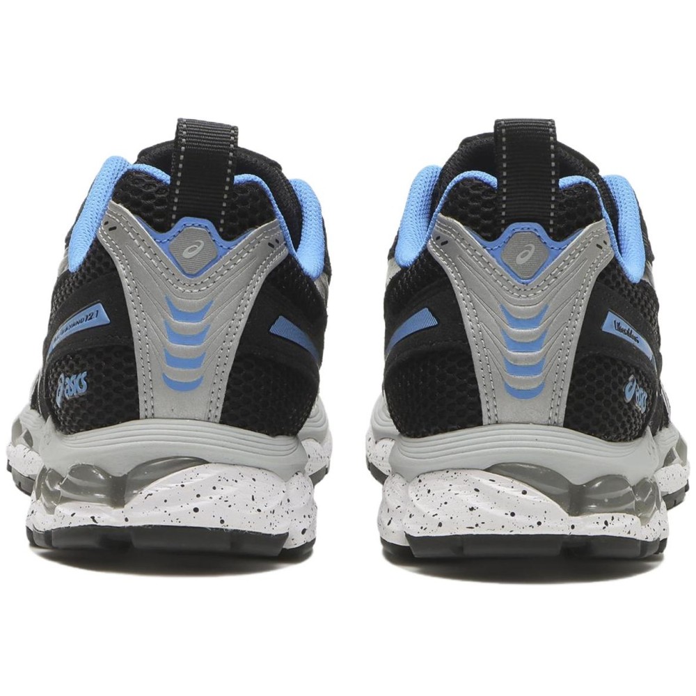 X Liberaiders Gel Kayano 12 1 Running Shoes Black Blue Lace Up Platform Reflective Round Tip 1203a985 002